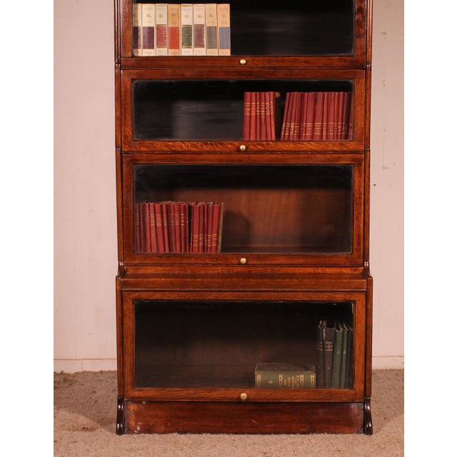 Wood Stacking Bookcase in Oak, 1890s For Sale - Image 7 of 11