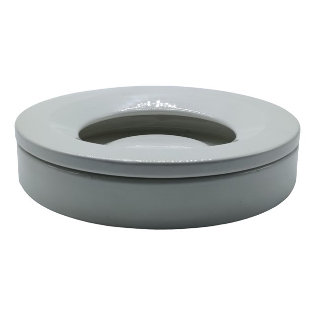 Barbados White Ashtray by Angelo Mangiarotti for Danese, Italy, 1960s For Sale