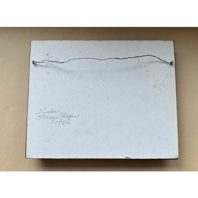 Traditional Vintage Framed Winter Landscape by Mary Chaffin 1980 For Sale - Image 3 of 3