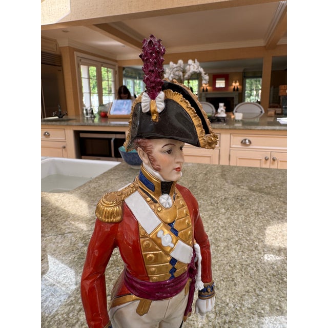 1910s 1910s Sitzendorf German Porcelain Figure or a Grenadier Guard of the Guards Order For Sale - Image 5 of 8