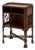 Neoclassical Style Walnut Side Table Bookcase For Sale