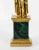 19th Century Antique Continental Gilt Bronze Malachite Sculpture Hamlet For Sale - Image 9 of 11