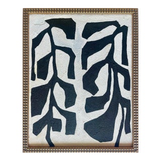 2025 "Rampicanti" Abstract Botanical Painting on Canvas by r.k. Red For Sale