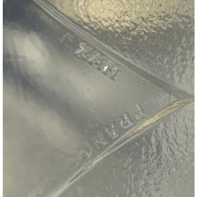 Art Deco Glass Bowl with Birds in Relief from Ezan, France, 1920s For Sale - Image 4 of 6