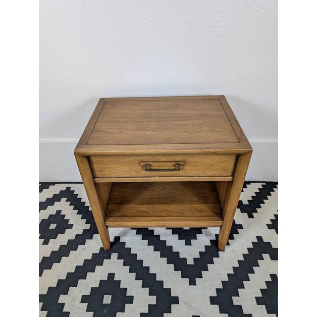 Drexel 1960s Meridian Collection Single Drawer Nightstand by Drexel For Sale - Image 4 of 10