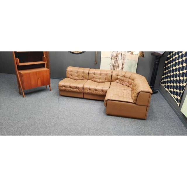 DS 11 Modular Leather Sofa from de Sede, 1970s, Set of 4 For Sale - Image 4 of 13