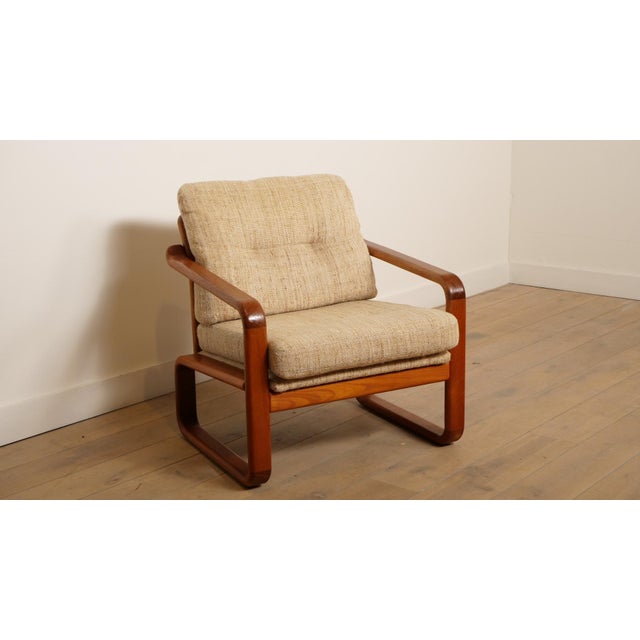 Teak Lounge Chair, 1960s For Sale - Image 3 of 10