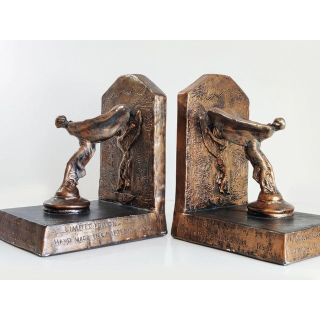2011 Rolls Royce Owners' Club Flying Lady Bookends - a Pair For Sale - Image 11 of 11