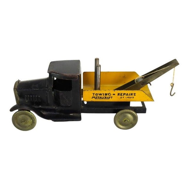 Antique Metalcraft Pressed Steel “Towing & Repairs” Advertising Truck C1920 For Sale - Image 4 of 9