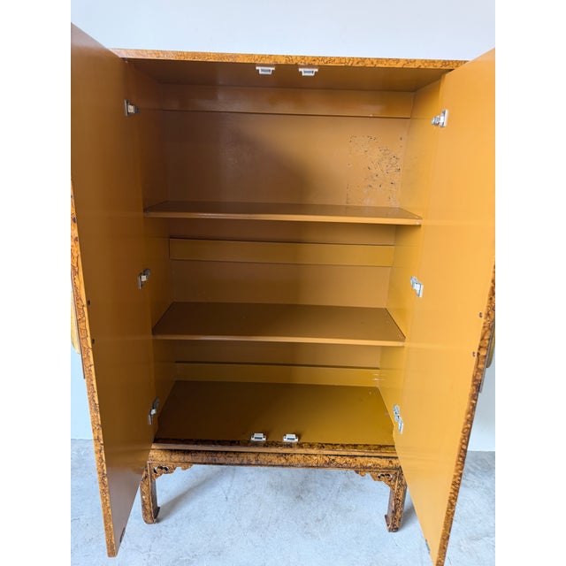 Mid Century Hollywood Regency Faux Tortoiseshell Cabinet For Sale In Miami - Image 6 of 18