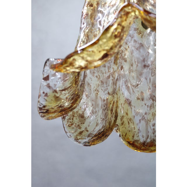 Large Murano Glass Pendant Light, Italy, 1980s For Sale - Image 9 of 12