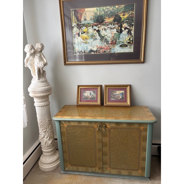 Wood Mid Century Custom Florentine Dining Set For Sale - Image 7 of 7