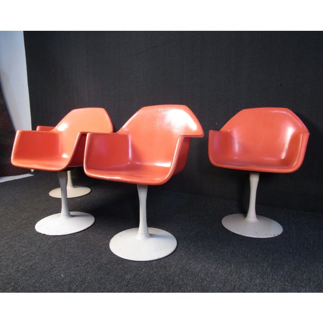 Mid 20th Century Mid 20th Century Mid-Century Tulip Chairs - 4 Pieces For Sale - Image 5 of 11