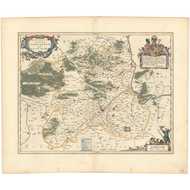 Map of Duchy of Silesia Ligniensis, 1659 For Sale
