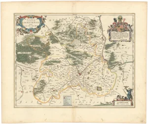 Map of Duchy of Silesia Ligniensis, 1659
