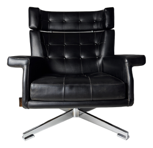 Large Leather Armchair attributed to Sergio and Giorgio Saporiti for Saporiti Italia, 1950s