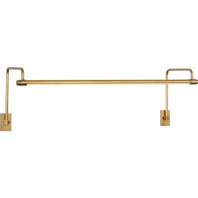 Visual Comfort Thomas O'Brien for Visual Comfort Signature Kidd 30" Frame Mount Picture Light in Hand-Rubbed Antique Brass For Sale - Image 4 of 13