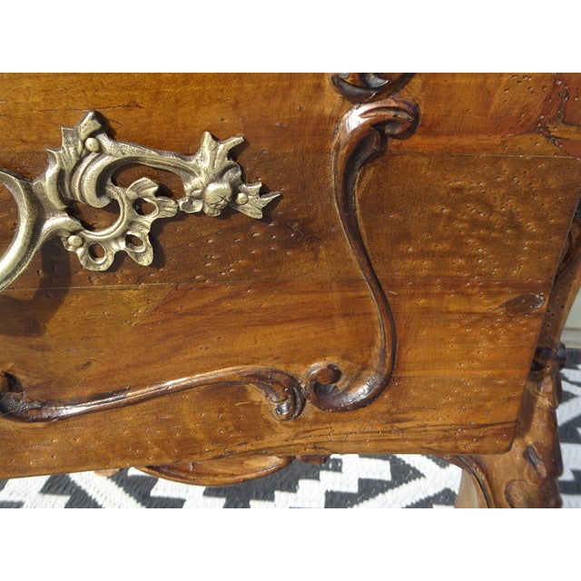 Louis XV Style Chest of Drawers in Walnut, 1950s For Sale - Image 11 of 18