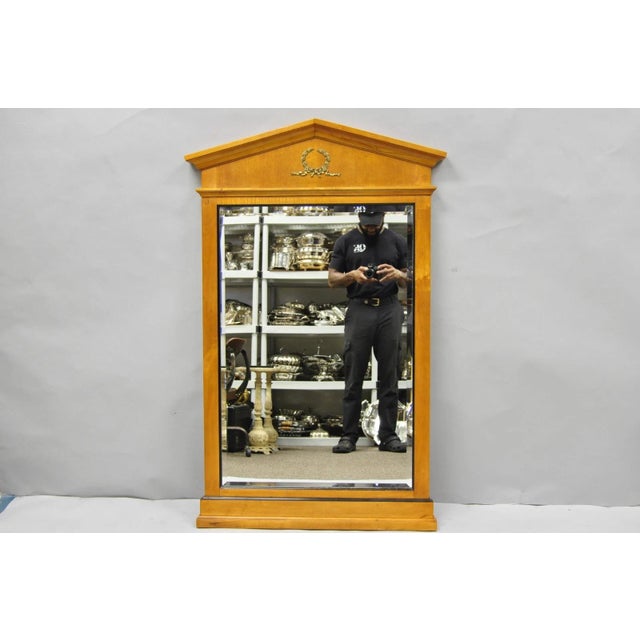 Thomasville Grand Classics Neoclassical Empire Cherry Wood Biedermeier Mirror For Sale - Image 15 of 15