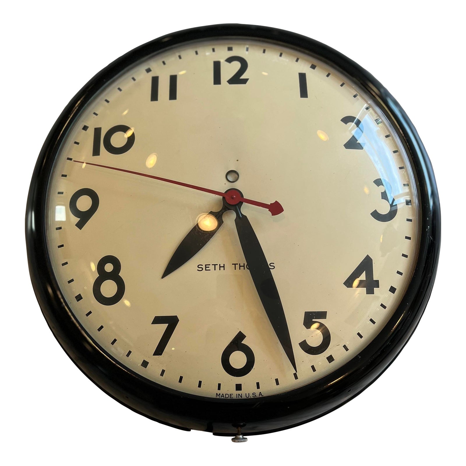 Vintage Seth Thomas Electric Wall Clock Chairish