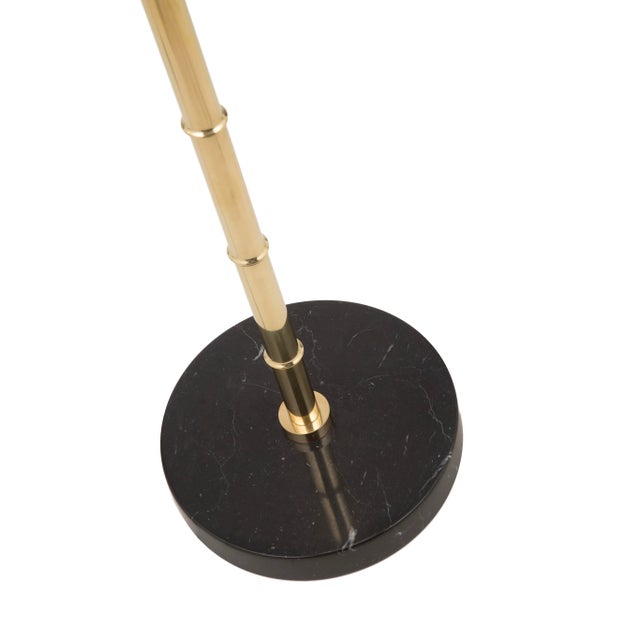 Contemporary Eclectic Bamboo Stalk Table Lamp from Brass Brothers For Sale - Image 3 of 5