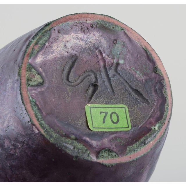 Danish Matte Glazed Ceramic Vase by Søren Kongstrand, 1920s For Sale - Image 6 of 7