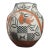 Monumental Acoma Polychrome Clay Pot by Florinda and Leland Vallo, Signed For Sale