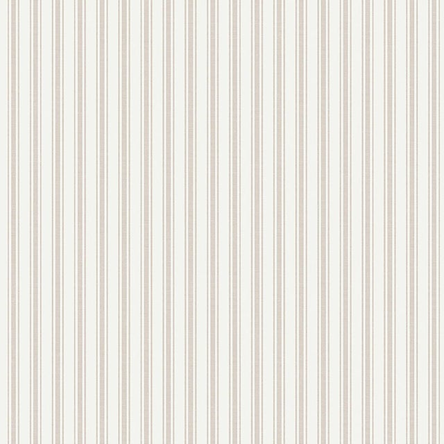SAMPLE - Boråstapeter Aspö Stripe Wallpaper In Sand For Sale