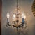 1960s Brass Pineapple Crystal Four-Light Chandelier For Sale - Image 11 of 17