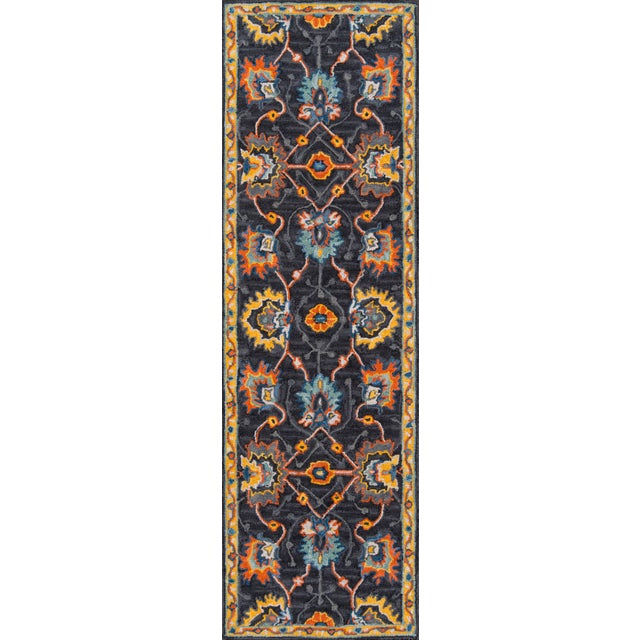 2020s Ibiza Charcoal Hand Tufted Area Rug 6' X 9' For Sale - Image 5 of 8