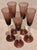 Rare Vintage Mid-Century Bill Blenko Designed Art Glass Air Twist Amethyst Champagne Flutes- Set of 5 For Sale - Image 9 of 12