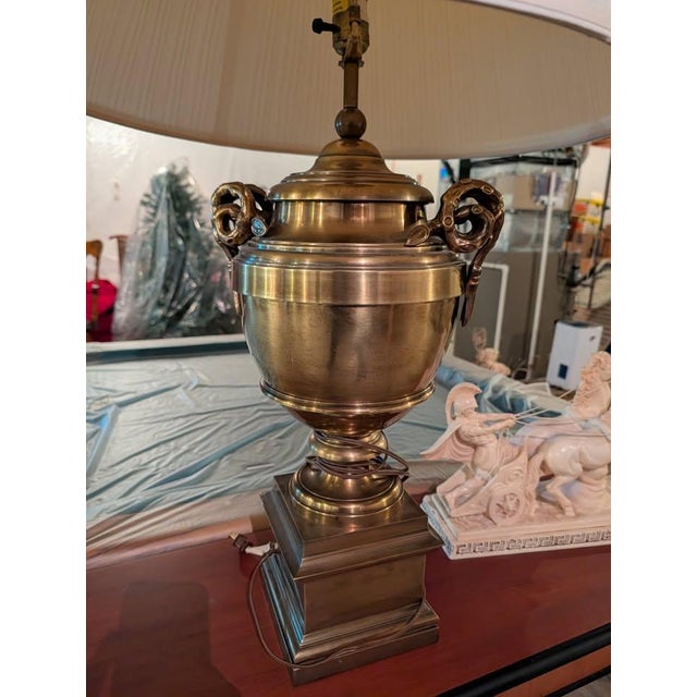Very Substantial Solid Brass Lamps with Shades in Fantastic Condition - Best Offer
