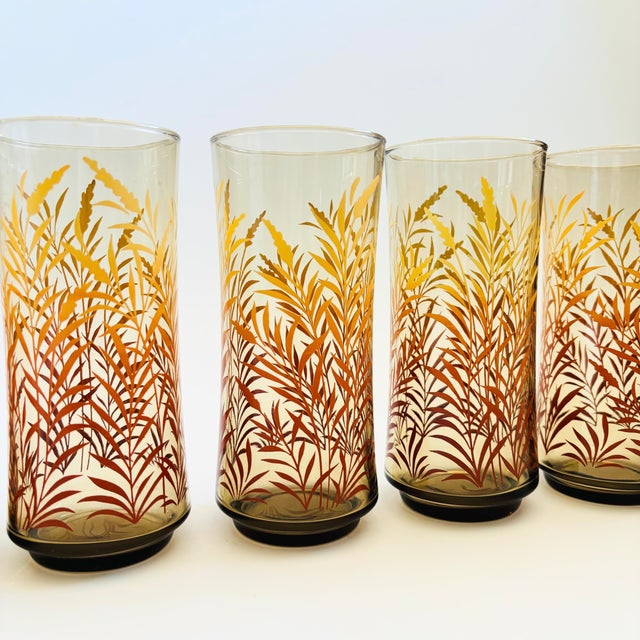 Mid 20th Century 1970s Vintage Wheat Tumblers - Set of 6 For Sale - Image 5 of 10
