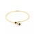 Gold Tiffany & Co. Jade 14k Yellow Gold Wire Hook Bangle Bracelet For Sale - Image 8 of 9