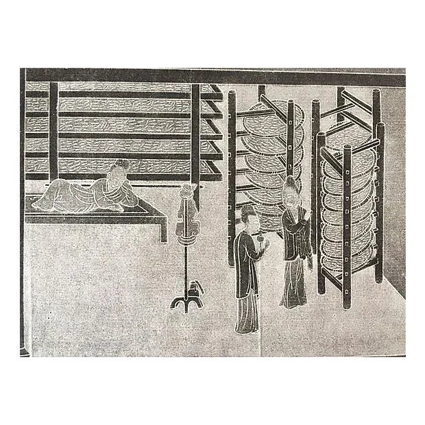 Chinese Chinese Interior Woodblock Print For Sale - Image 3 of 4
