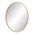 Jebediah Oval Metal Mirror - Brass For Sale