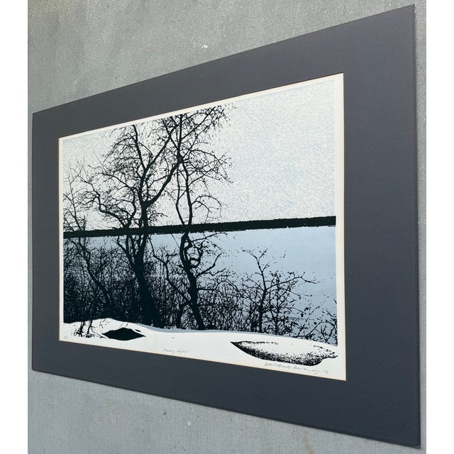 Mid-Century Modern Limited Edition Lithograph "Dancing Light" by Albert Frank Quinlan 1973 For Sale - Image 3 of 10