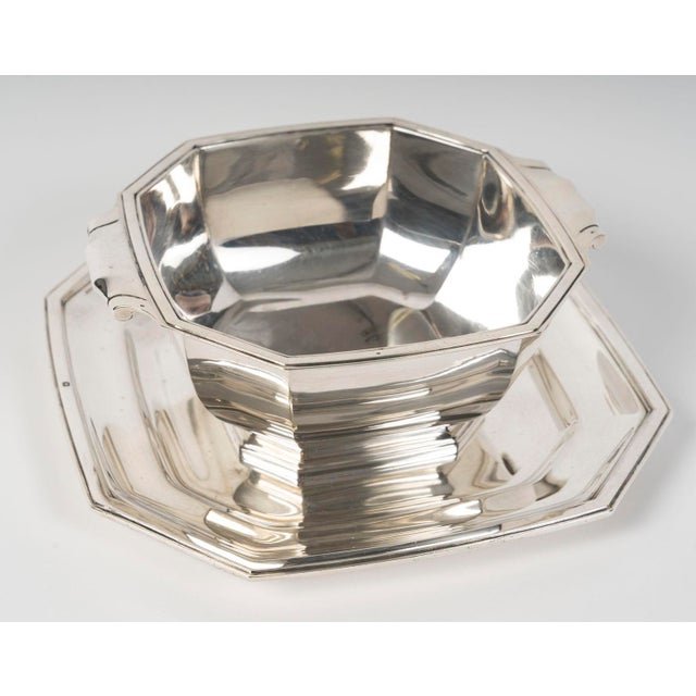 Art Deco Sauce Boat with Tray, 1930s, Set of 2 For Sale - Image 4 of 10