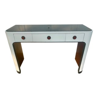 Vintage Art Deco Style Desk or Console by Johnson Furniture For Sale