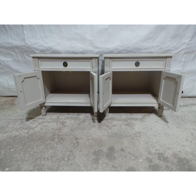 1950s Nightstands Gustavian Style For Sale - Image 5 of 10