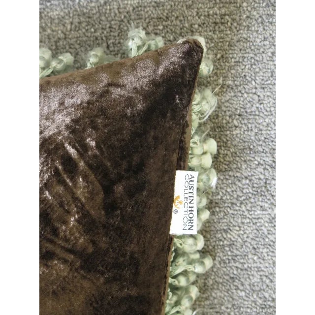 Austin Horn Collection Decorative Pillow With Tassels For Sale - Image 4 of 5