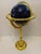 Metal Vintage 40" Tall Blue Lapis Gemstone Floor Globe For Sale - Image 7 of 7
