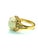 Late 20th Century Bochic "Capri" Vintage White Opal & Diamond Ring Set In 18K Gold & Silver For Sale - Image 5 of 18