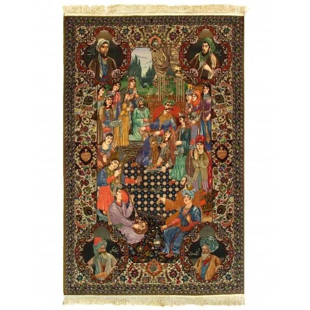 1980s Super Fine Tabriz For Sale In Washington DC - Image 6 of 6