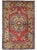 Vintage Turkish Oushak Rug in Red, Blue, and Green With Decorative Medallion For Sale