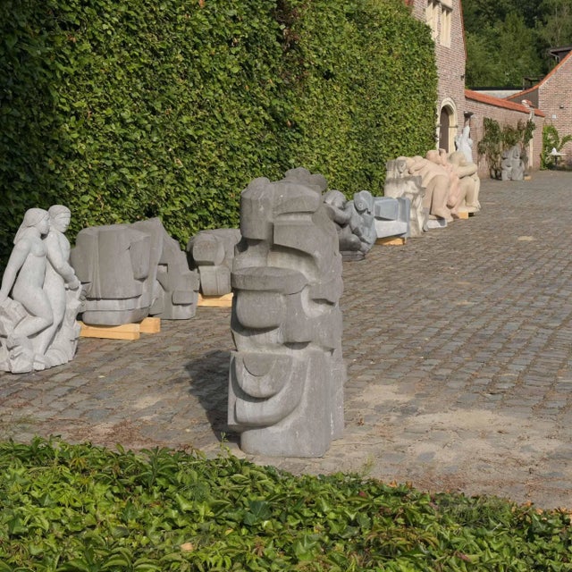 Jan Keustermans, Abstract Sculpture, Belgian Blue Stone For Sale - Image 10 of 18