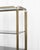 Mid-Century Modern Italian Brass-Finish Shelf with Grey Glass, 1970s For Sale - Image 3 of 8