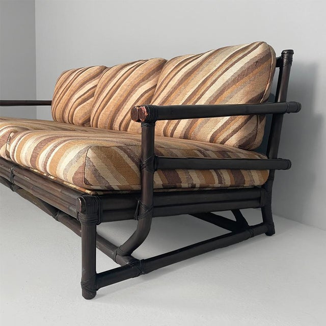 American Modern Sofa by Lyda Levi for McGuire Company, 1970s For Sale - Image 6 of 18