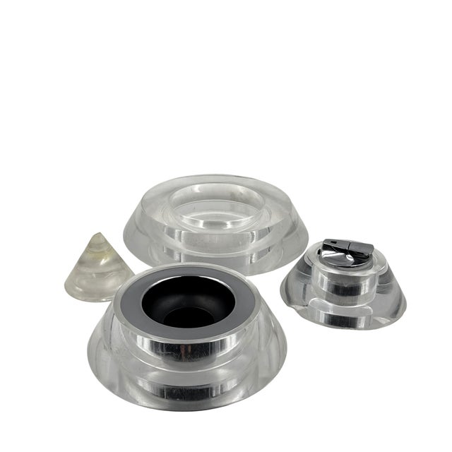 Space Age Lucite Conical Smoking Set, Italy 1970 For Sale - Image 13 of 18