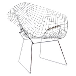 Knoll Chrome Bertoia Diamond Chair For Sale